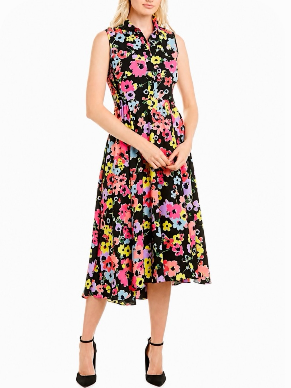 Kate Spade Floral Bouquet Midi Dress - Size 4